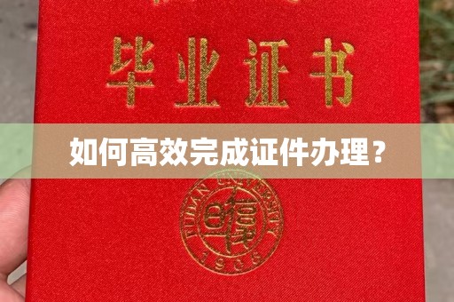 仁布如何高效完成证件办理？