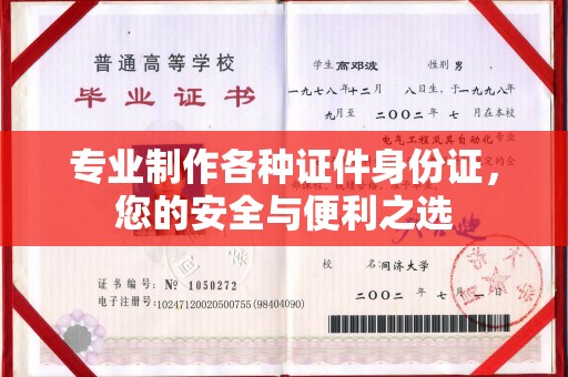 西湖专业制作各种证件身份证，您的安全与便利之选